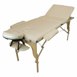 Table de massage bois - 3 Zones - Beige