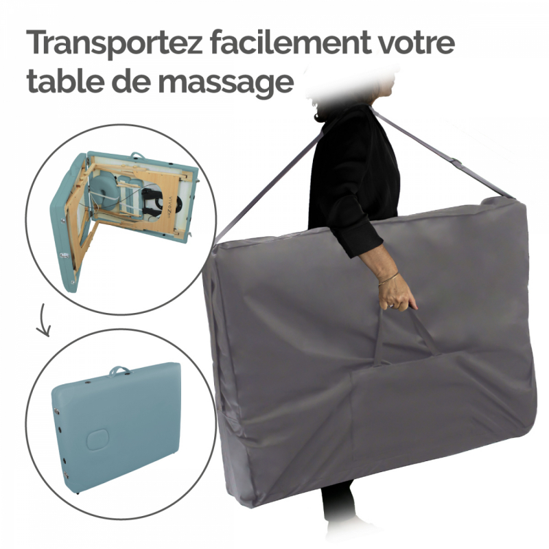Housse de transport pour table de massage - Gris