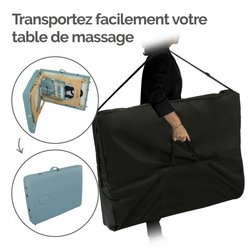 Housse de transport pour table de massage - Noir