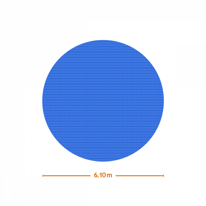 Bâche à bulles ronde 6,10 m - 180 Microns - Bleu
