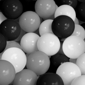 Sac de 100 Balles - Noir, Gris et Blanc