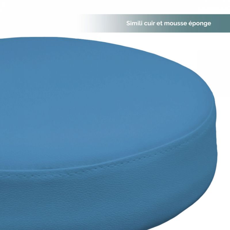Tabouret réglable - Confort - Bleu turquoise