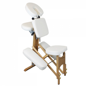 Chaise de massage - Bois - Blanc