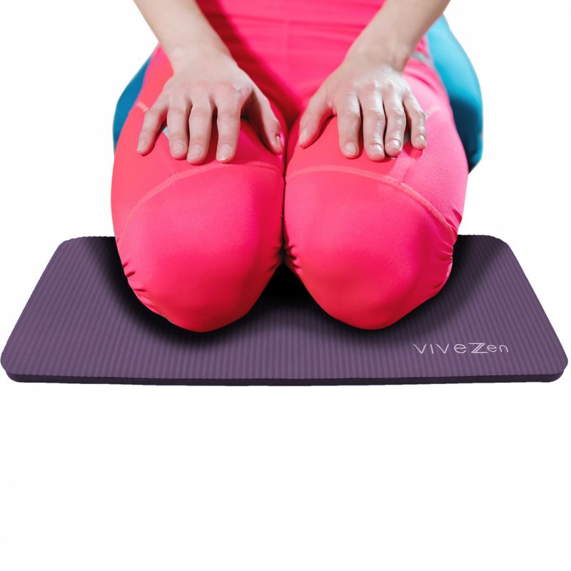 Tapis de yoga pour genoux - 60 x 25 cm - Violet