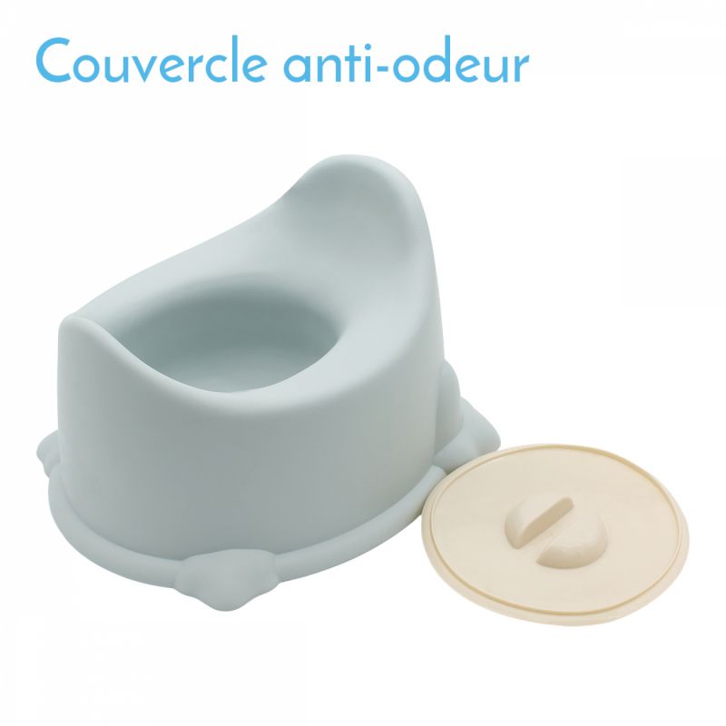 Lot de 2 pots pour bébé - Bleu pastel - Pop'i