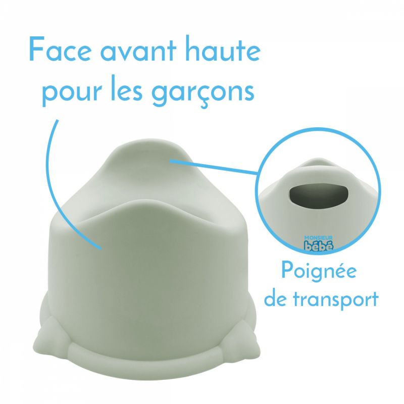 Lot de 2 pots pour bébé - Vert pastel - Pop'i