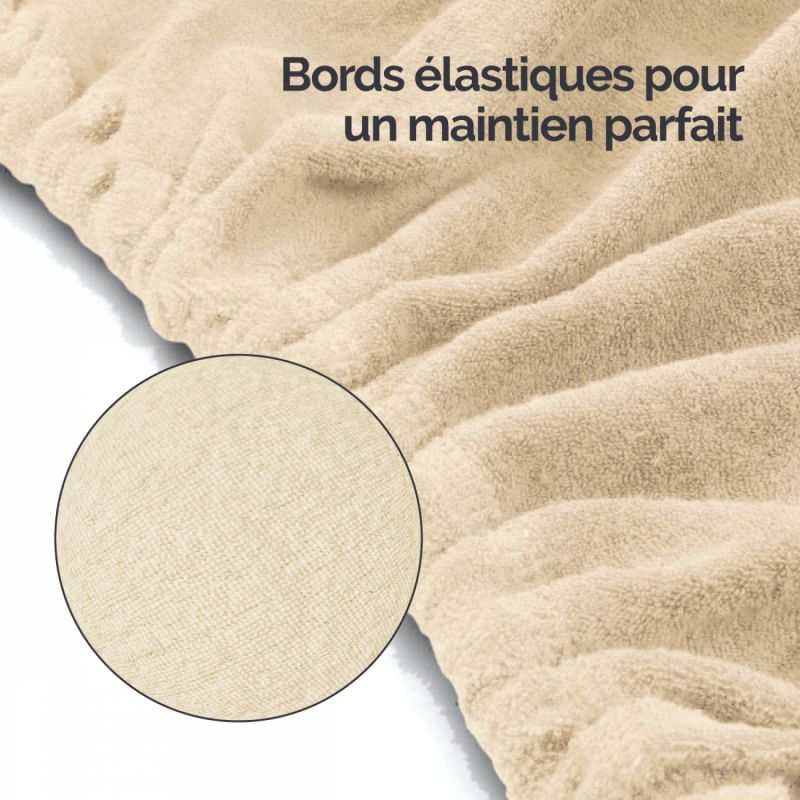 Kit complet de housses pour table de massage - Éponge - Beige