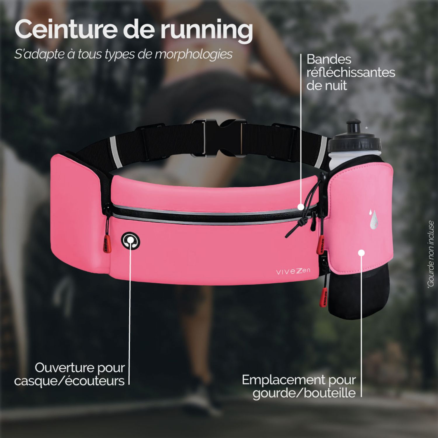 Ceinture bouteille running sale