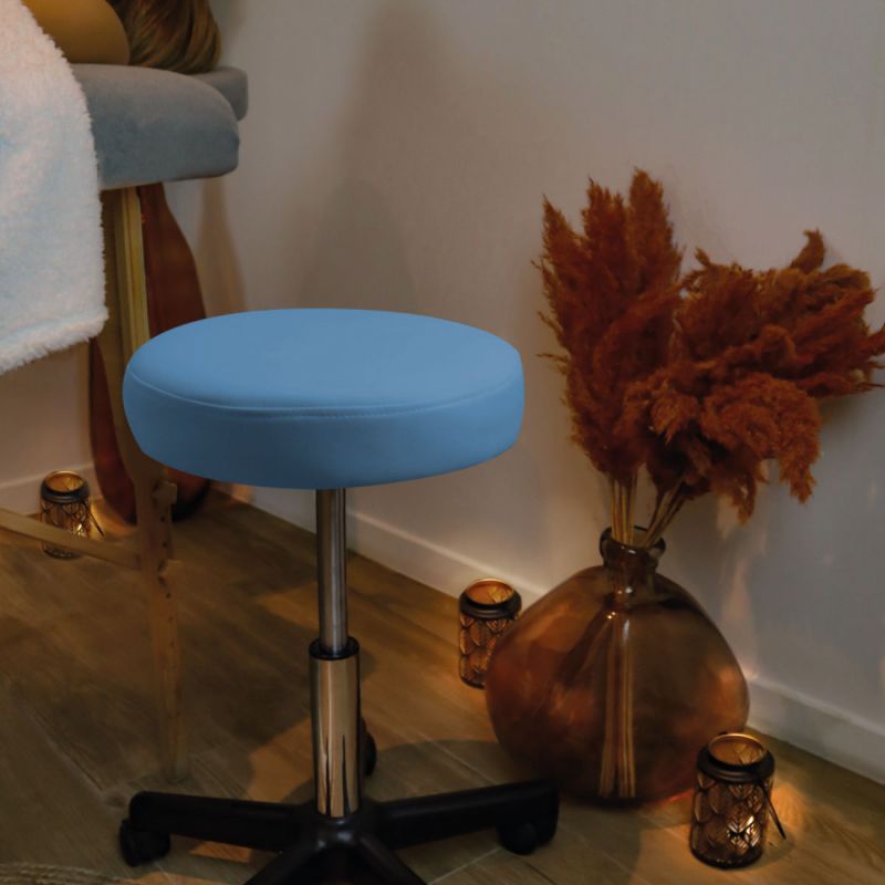 Tabouret réglable - Confort - Bleu pastel