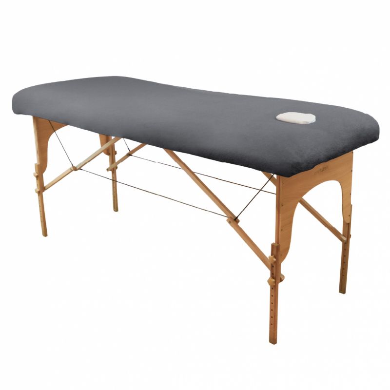 Drap-housse pour table de massage - Éponge - Gris