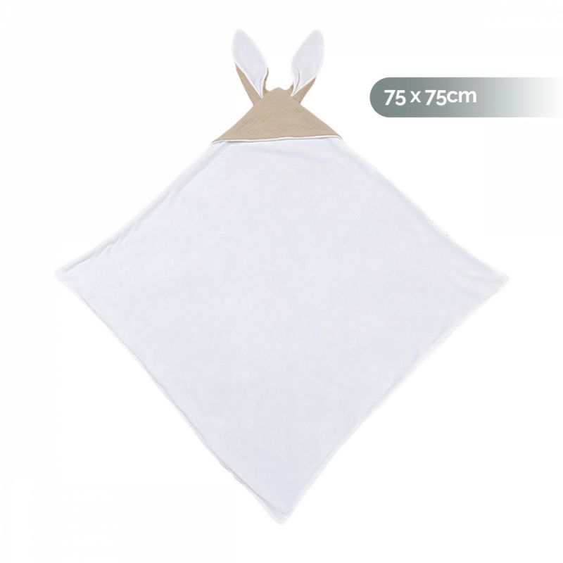 Cape de bain - 75 x 75 cm - Lapin - Beige