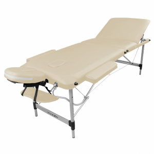 Table de massage aluminium - 3 Zones - Beige