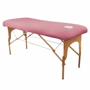 Drap-housse pour table de massage - Éponge - Rose pastel
