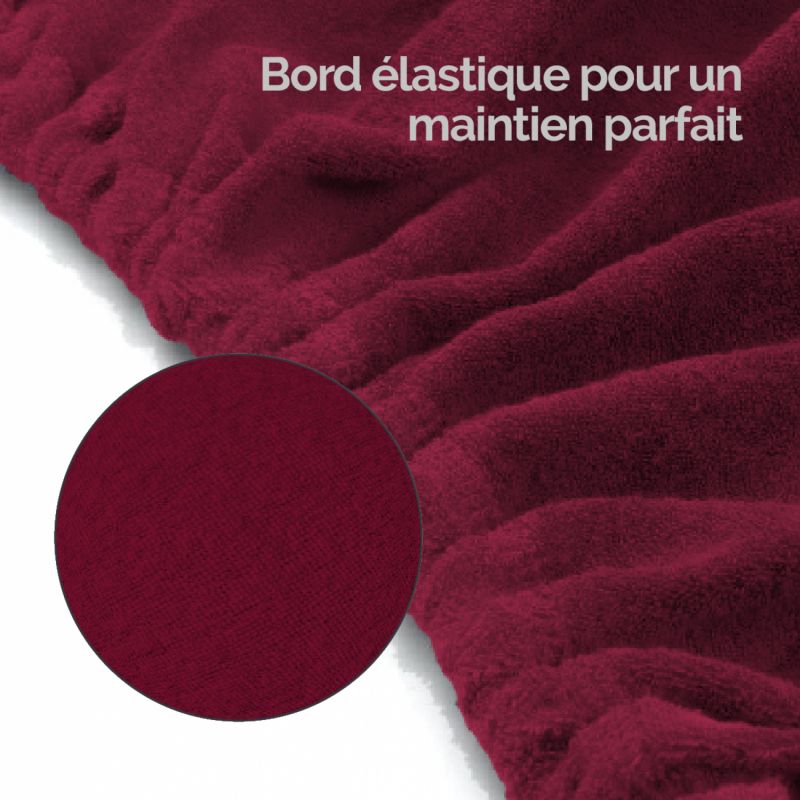 Drap-housse pour table de massage - Éponge - Prune