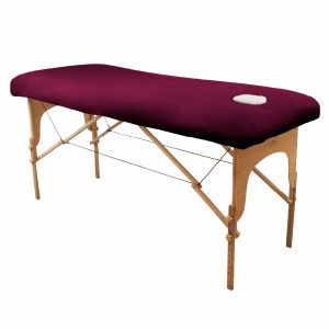 Drap-housse pour table de massage - Éponge - Prune