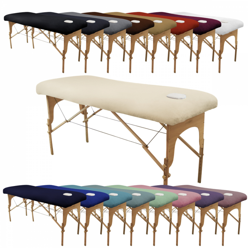 Drap-housse pour table de massage - Éponge - Beige