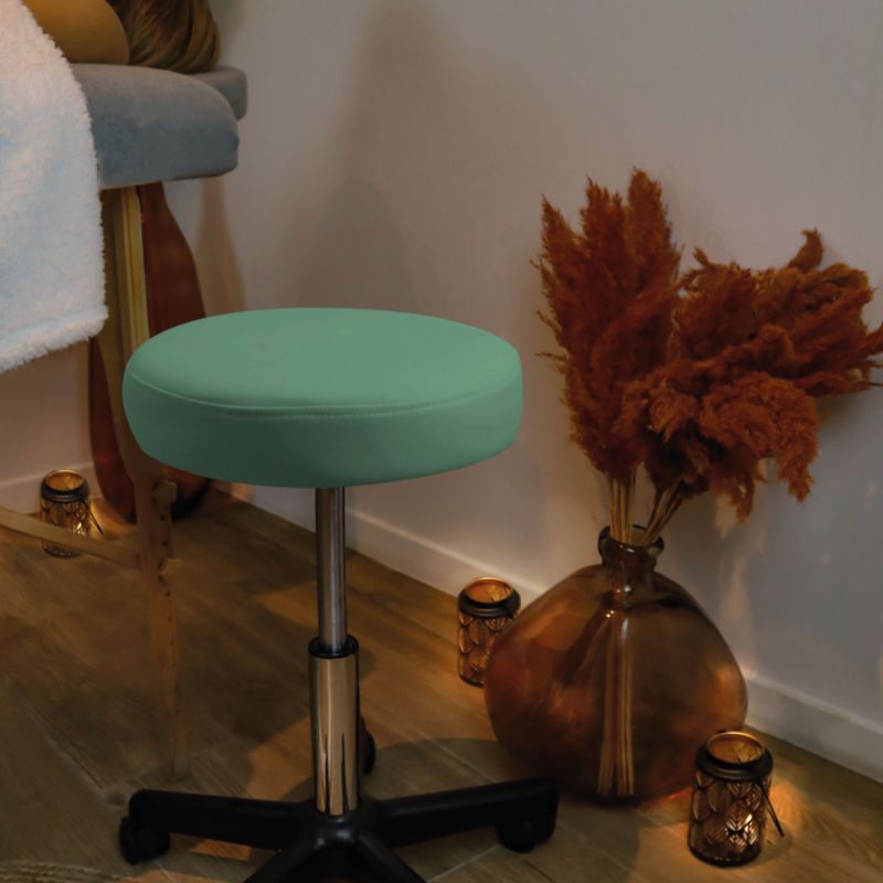 Tabouret réglable - Confort - Vert pastel