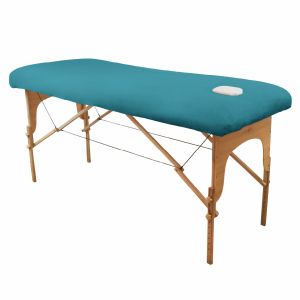 Drap-housse pour table de massage - Éponge - Bleu turquoise