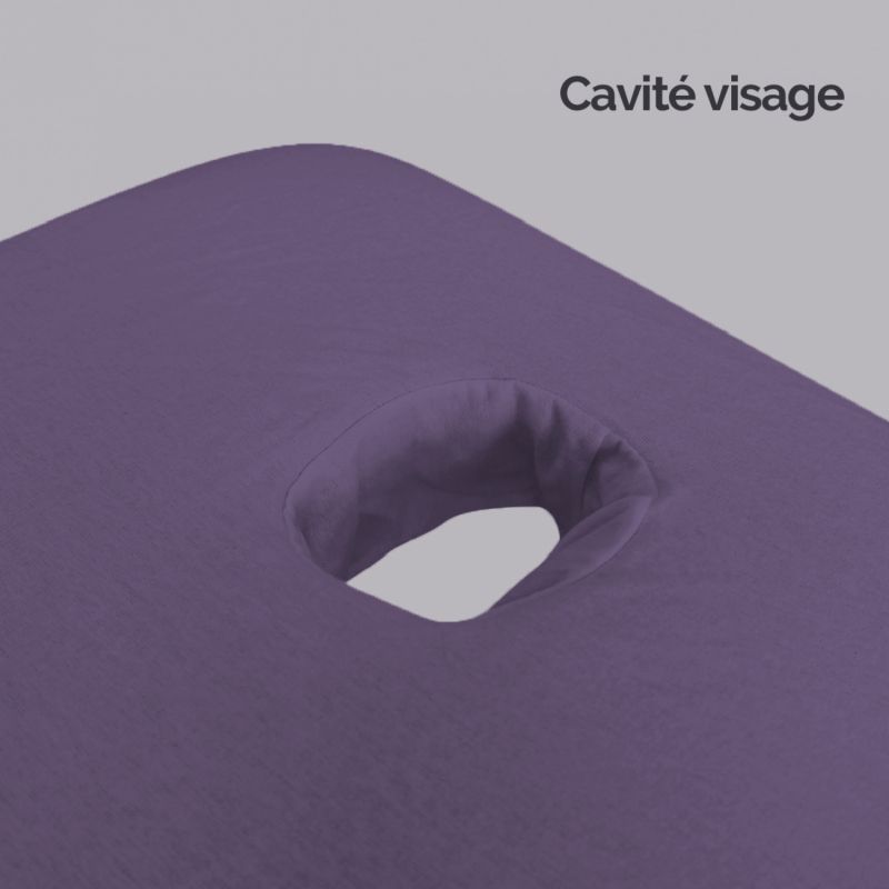 Drap-housse pour table de massage - Éponge - Violet