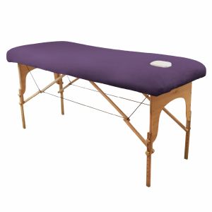 Drap-housse pour table de massage - Éponge - Violet