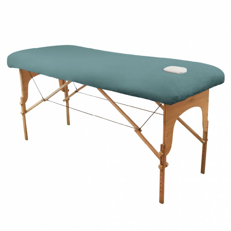 Drap-housse pour table de massage - Éponge - Bleu pastel