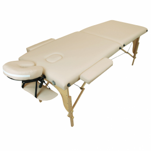 Table de massage bois - 2 Zones - Beige