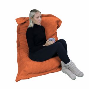 Pouf - 90 x 140 cm - Sherpa - Terracotta