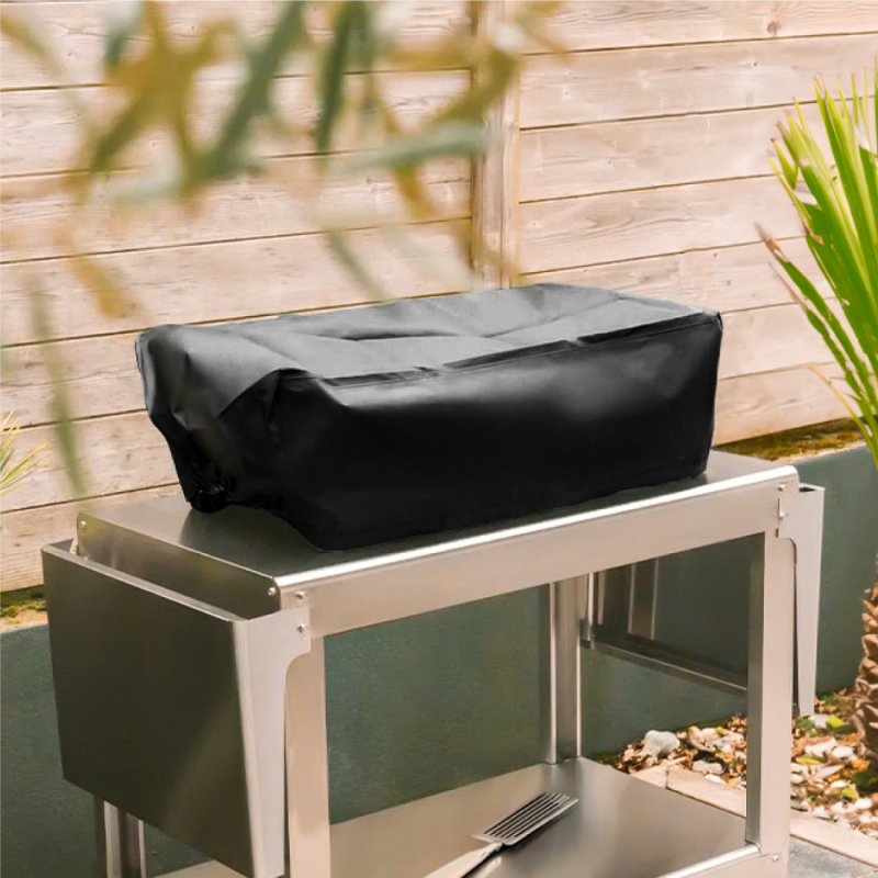 Housse de protection pour plancha à poser - 60 x 50 x 25 cm - Noir