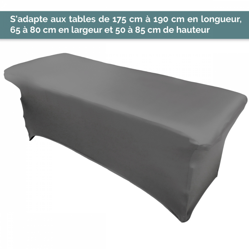 Housse intégrale pour table de massage - Gris