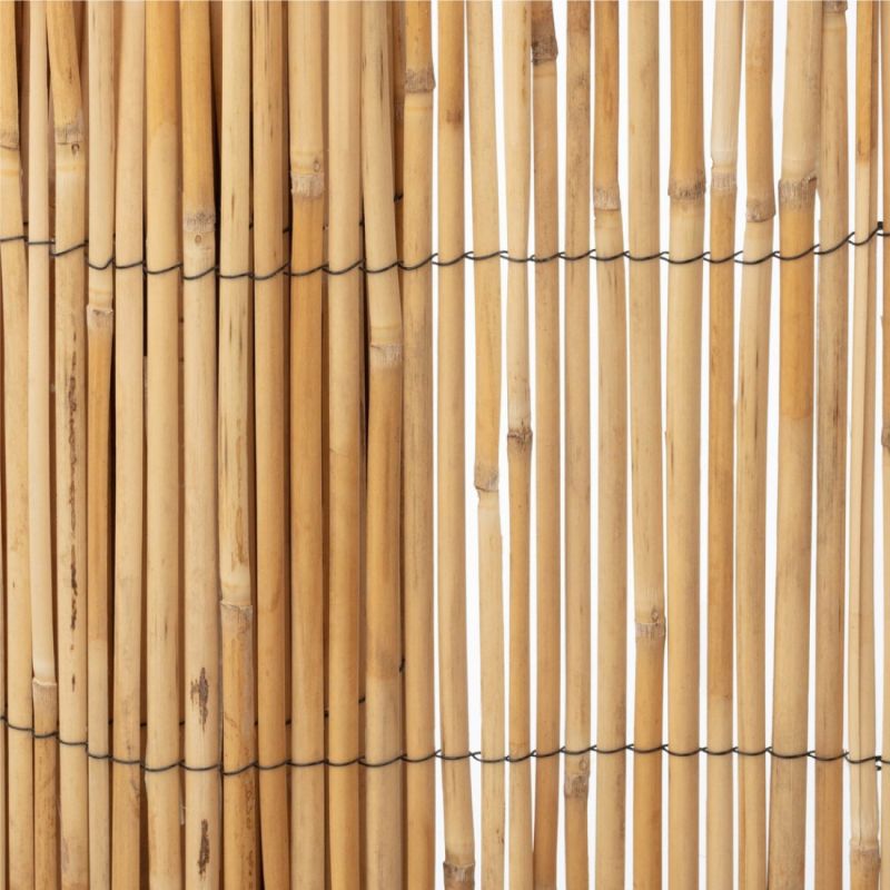 Rouleau de 2x5 m Canisse en bambous naturel fendu - Nature