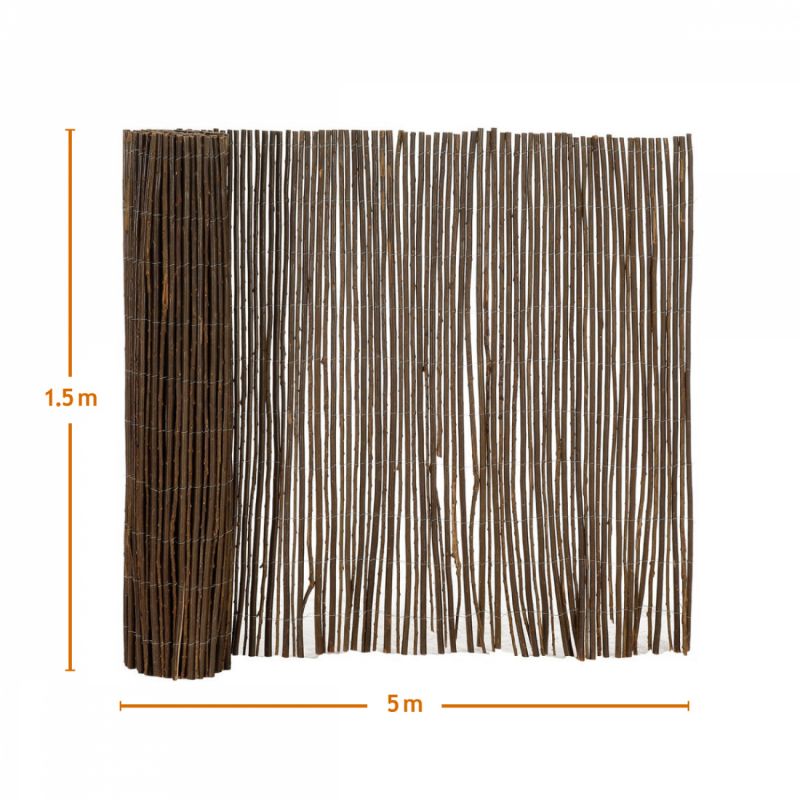 Canisse en osier naturel - 1.50 x 5 m