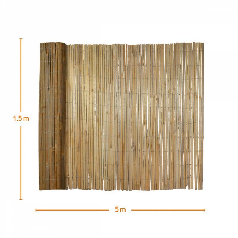 Canisse en bambou refendu - 1.50 x 5 m