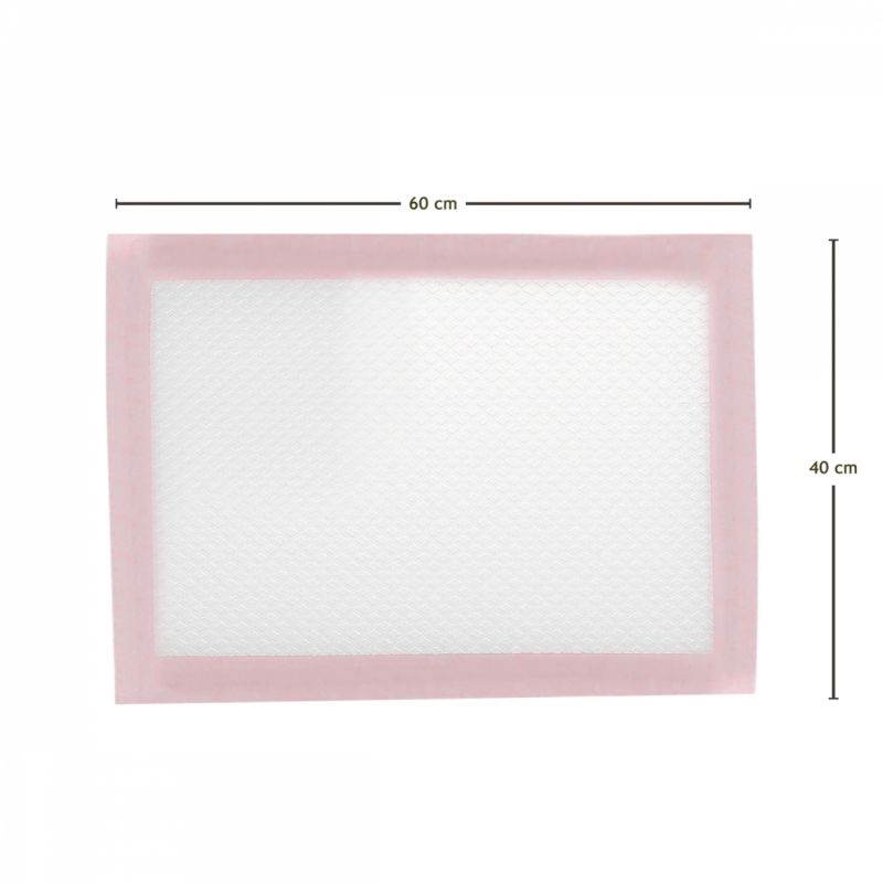 Lot de 100 alèses jetables - 40 x 60 cm - Rose