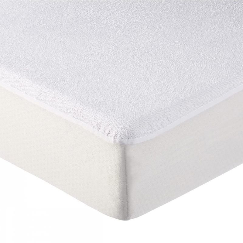 Lot de 2 alèses imperméables - Coton et TPU - 140 x 200 cm - Blanc