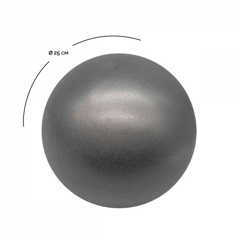 Lot de 5 ballons de pilates - 25 cm - Gris