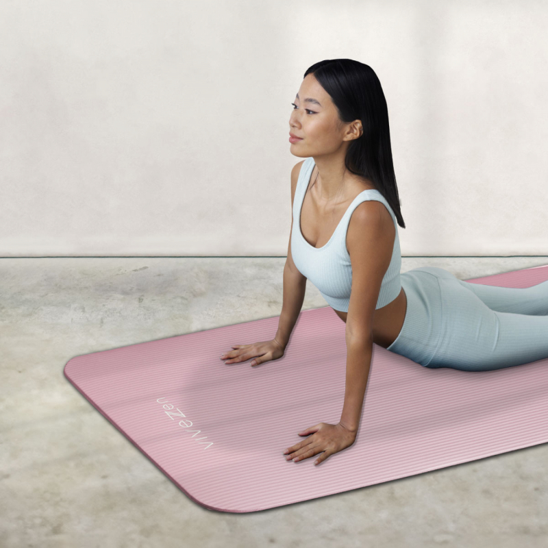 Tapis de yoga - 180 x 60 cm -  Rose