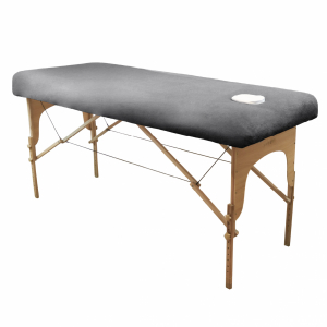 Drap-housse pour table de massage - Confort Plus - Éponge - Gris