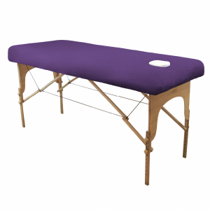 Drap-housse pour table de massage - Confort Plus - Éponge - Violet