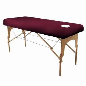 Drap-housse pour table de massage - Confort Plus - Éponge - Prune