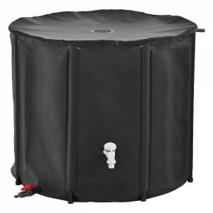 Récupérateur d'eau de pluie - 1000 L - Noir