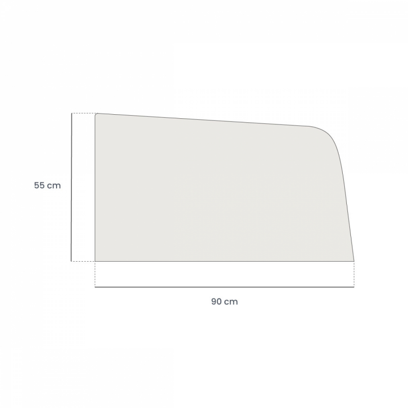 Lot de 2 pare-soleil pour vitres arrière - 90 x 55 cm