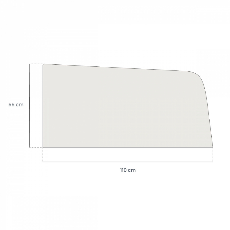 Lot de 2 pare-soleil pour vitres arrière - 110 x 55 cm