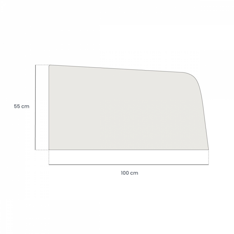 Lot de 2 pare-soleil pour vitres arrière - 100 x 55 cm
