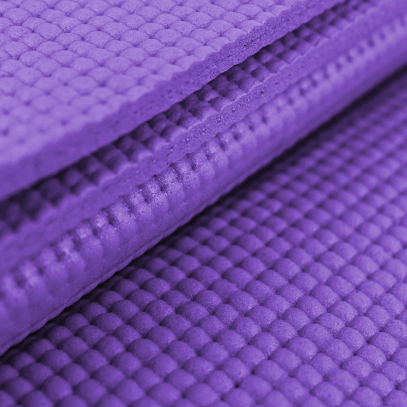 Tapis de yoga pliable - 61 x 183 cm - Violet