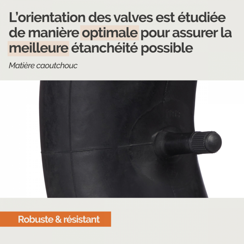 Chambre à air - 4.00 / 3.50 - 6¨avec valve droite