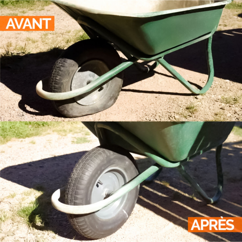 Chambre à air - 4.8 / 4.00 - 8 avec valve droite