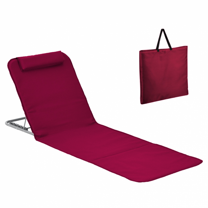 Tapis de plage avec dossier - Framboise