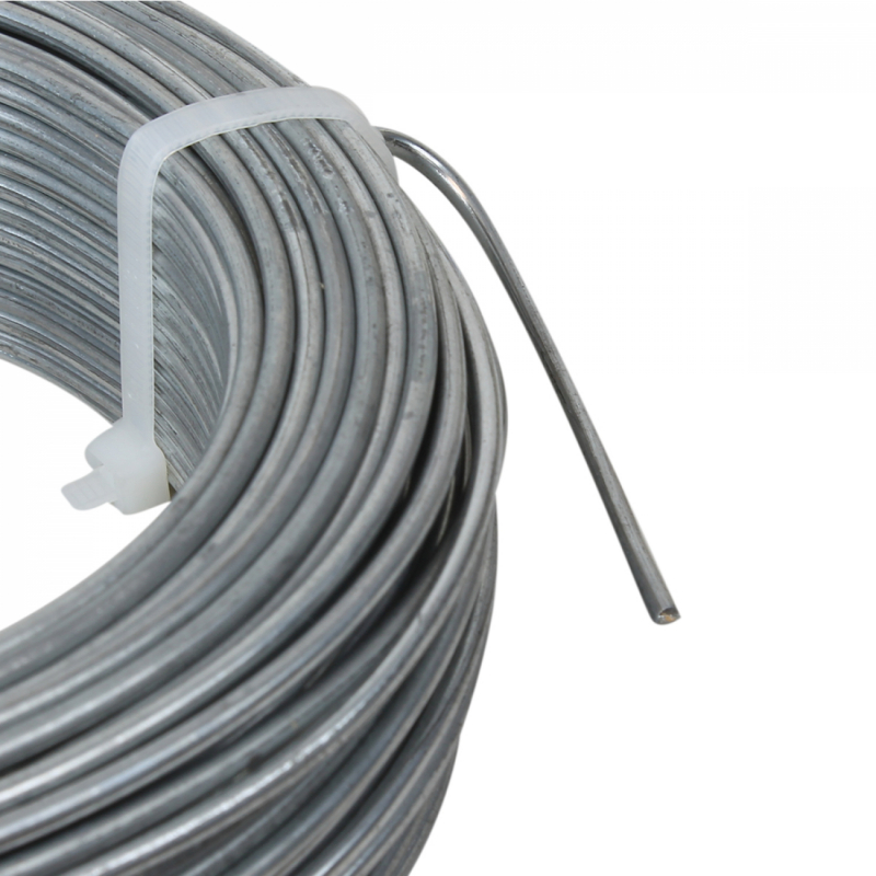 Fil d'attache galvanisé - 50 m x 1.5mm ø - Gris