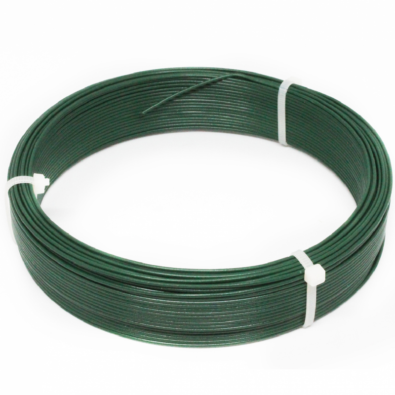 Fil d'attache plastifié - 50 m x 1,3 mm ø - Vert