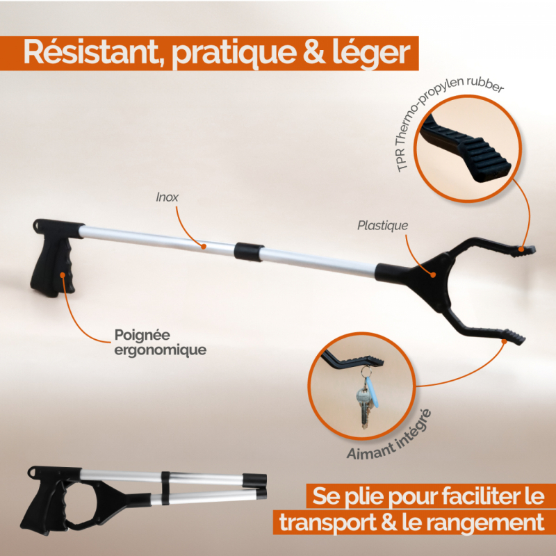 Pince à déchets - Noir